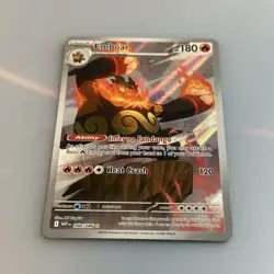 EMBOAR 098/086 2025 POKEMON CARD WHITE FLARE ILLUSTRATION RARE WHT EN - NM/Mint - Image 3