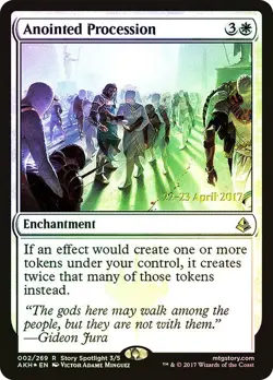 Anointed Procession Foil Amonkhet Promo: Date Stamped NM MTG - Image 1