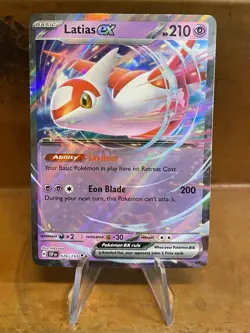 Latias EX 076/191 Double Rare Surging Sparks Holo Pokemon Card English NM/MINT - Image 1