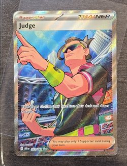 Judge 222/182 Destined Rivals Full Art Rare Pokemon TCG Card English - Image 1