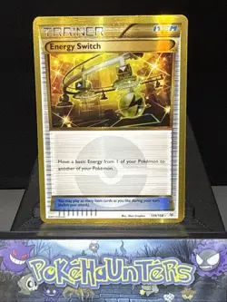 Pokemon Card Energy Switch 109/108 Gold Secret Holo Rare Roaring Skies LP - Image 1