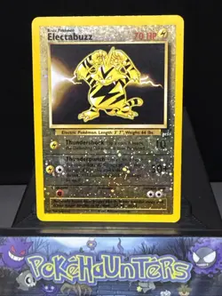 Pokemon Card Electabuzz 1 Best Of Game Promo WOTC Reverse Holo Played - Image 1