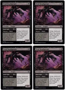 MTG Tarkir Dragonstorm Feral Deathgorger x 4 (Common) - Image 1