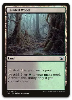 Tainted Wood #312 (NM) Commander 2015 C15 Magic MTG - Image 1