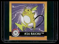 Nintendo Pokemon Artbox Series 1 Sticker Raichu #26 1999 - Image 1
