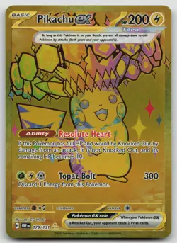 The Pokemon Company Pikachu ex 179/131 Sv: Prismatic Evolutions Hyper Rare Full - Image 1