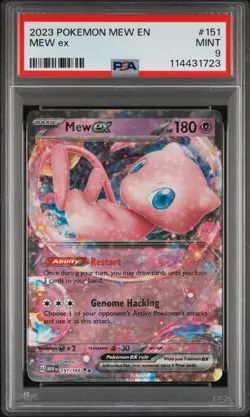 Pokemon Mew ex 151/165 Sv: Scarlet & Violet 151 Holo PSA 9 - Image 1