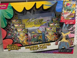 POKEMON MEGA EVOLUTION: ASCENDED HEROES PREMIUM POSTER COLLECTION BOX LUCARIO - Image 1