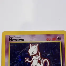 Mewtwo 10/102 Base Set Holo Rare Pokemon MP - Image 5