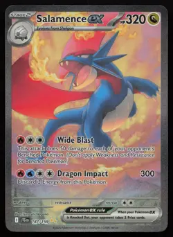 Salamence ex 187/159 Special Illustration Rare Journey Together English NM - Image 1