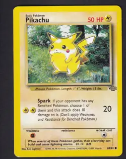 Pikachu 60/64 Common Jungle Pokemon MP/HP - Image 1