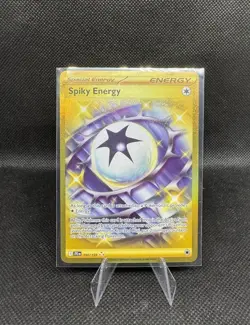 Pokemon TCG Spiky Energy 190/159 Journey Together Secret Rare Gold - Image 1