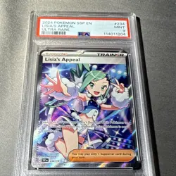 Pokemon TCG SV08 Surging Sparks Lisia's Appeal Ultra Rare Holo PSA 9 234/191 - Image 3