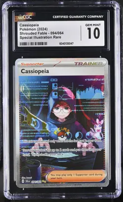 CASSIOPEIA Shrouded Fable Special Illustration #094 CGC 10 Pokemon [Nostalgium] - Image 1