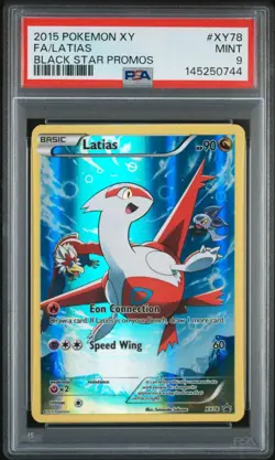 2015 POKEMON XY BLACK STAR PROMOS #XY78 FULL ART/LATIAS PSA 9 Secure&Fast Ship - Image 1