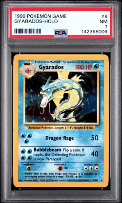 Gyarados 1999 Pokemon Game #6 Holo PSA 7 - Image 1