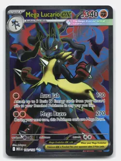 Mega Lucario ex 160/132 Ultra Rare Mega Evolution Pokemon Holo Near Mint - Image 1