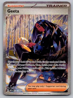 Geeta 226/197 Special Illustration Rare Obsidian Flames Pokemon Holo Near Mint - Image 1