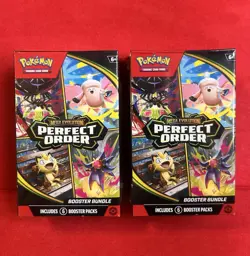 Pokemon Mega Evolution Perfect Order Booster Bundle- Lot of 2 Bundles - Image 1