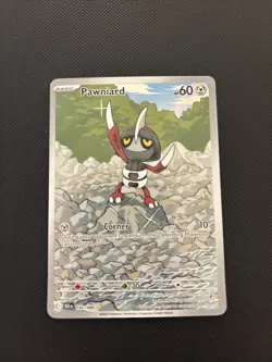 Pokemon TCG Pawniard Illustration Rare Black Bolt 142/86 - Pack Fresh - Image 1