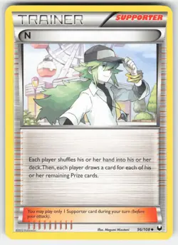 N 96/108 Uncommon Dark Explorers Pokemon LP - Image 1