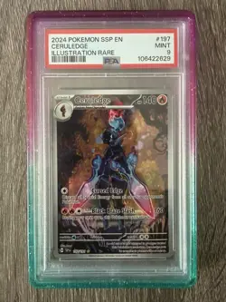 2024 POKEMON SSP EN-SURGING SPARKS ILLUSTRATION RARE #197 CERULEDGE PSA 9 - Image 1