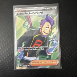 Pokemon Team Rocket's Petrel 226/182 Sv10 Ultra Rare Full Art Holo Trainer - Image 1