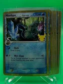 LOT (9) Mimikyu (Delta Species) SWSH136 SWSH: Promo Pokemon TCG Celebrations - Image 1
