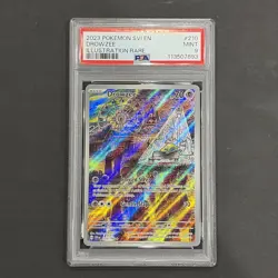 Pokemon 2023 Drowzee 210/198 SV01 Scarlet & Violet Illustration Rare Holo PSA 9 - Image 1