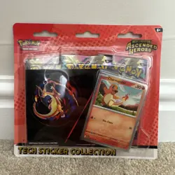 Pokemon TCG Mega Evolution Ascended Heroes Tech Sticker Collection Charmander 🔥 - Image 1