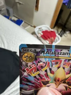 Pokemon M Alakazam EX 118/124 Fates Collide Ultra Rare Full Art Mega Holo 210 HP - Image 4