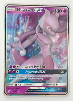 Mewtwo GX 31/68 Pokemon TCG Hidden Fates Holo Ultra Rare NM - Image 1