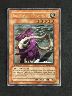 Big-Tusked Mammoth FET-EN015 1st Edition Ultimate Rare NM YuGiOh - Image 1