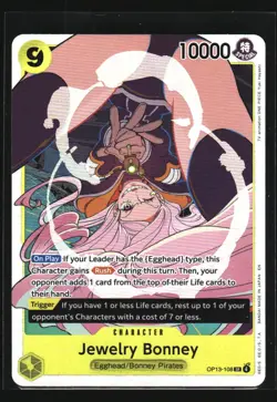 Jewelry Bonney (108) Carrying On His Will #OP13-108 tcg One_piece - Image 1