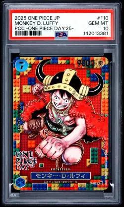 Monkey D. Luffy PSA10 2025 One Piece Japanese One Piece Day'25 - Image 1