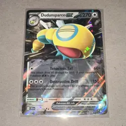 Dudunsparce EX 121/159 Journey Together Double Rare Pokemon TCG Card Mint *CZ - Image 1