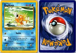 Pokemon Card - Magikarp 35/102 Base Set Unlimited Uncommon Heavily Played - Image 3