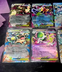 Pokemon TCG 8 Card EX Mega Lot Dragapult ex Gardevoir EX Lapras Holo Cards - Image 4