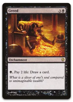 Greed #79 (NM) Commander 2013 C13 Magic MTG - Image 1
