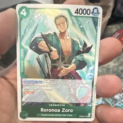 Namco One Piece Roronoa Zoro PRB02-006 Foil Blocker Rare 4 Cost 4000 Power Card - Image 1
