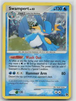 Pokemon Card Swampert Holo Rare Great Encounters 9/106 - Image 1