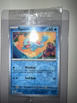 Pokemon Center Squirtle Stamped Promo Card Sealed 007/165 Pokemon TCG - Image 3