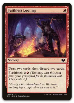 Faithless Looting #153 (NM) Commander 2015 C15 Magic MTG - Image 1