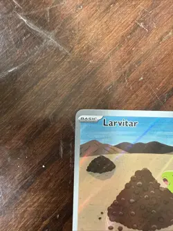 Larvitar SV03 Obsidian Flames Holo Illustration Rare Pokemon Card TCG 203/197 - Image 3