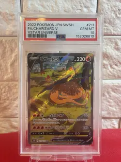 PSA 10 Charizard V SAR 211/172 s12a Japanese Pokemon Card Vstar Universe - Image 2