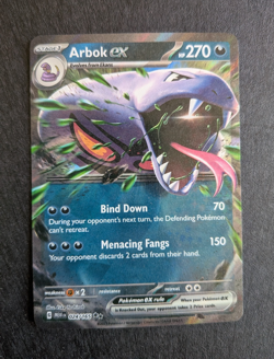Arbok ex 024/165 Sv: Scarlet & Violet 151 Holo English Pokemon Card NM - Image 1