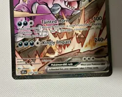 Pokemon Team Rocket's Nidoking EX 216/182 Full Art Card NM-Mint Condition - Image 3