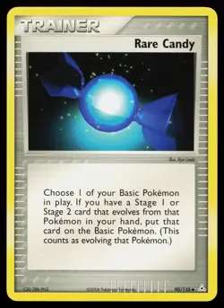 Rare Candy 90/110 Uncommon Holon Phantoms Pokemon Card - Image 1