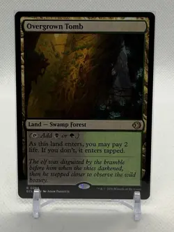 Overgrown Tomb - Lorwyn Eclipsed (ECL) Rare Land Magic The Gathering Card #266 - Image 1