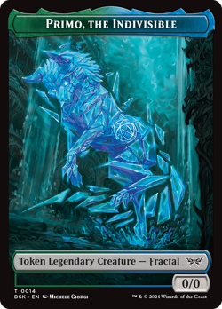 x1 Primo, the Indivisible TDSK Duskmourn MTG 14 TOKEN M/NM 1x - Image 1